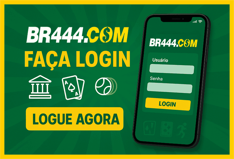 Imagem destacando login seguro na BR444 para novos usuários